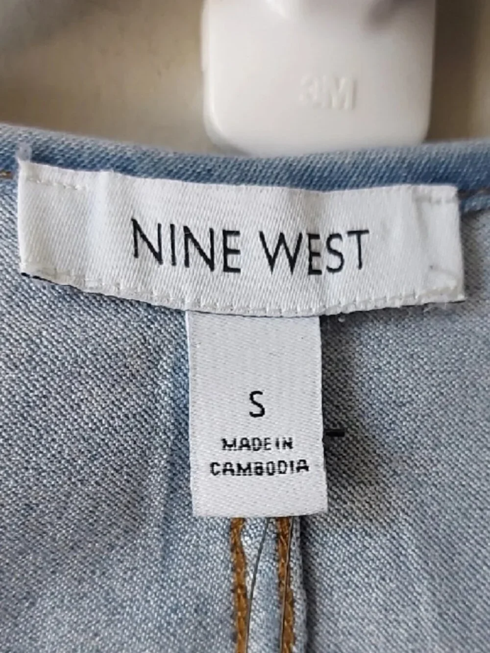 Y2k 90s Edgy Sleeveless Stretch Blue Denim Vest Small Vneck Button Down Crop Top